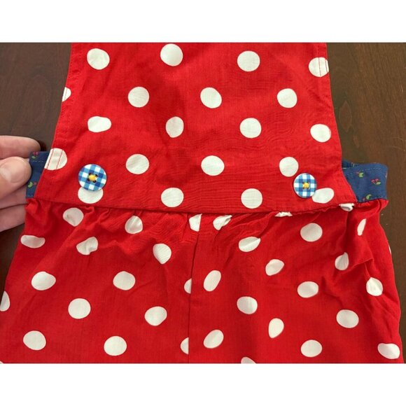 Matilda Jane Magical Day Red Polka Dot Romper Shortalls Overalls Size 2T - Picture 10 of 11